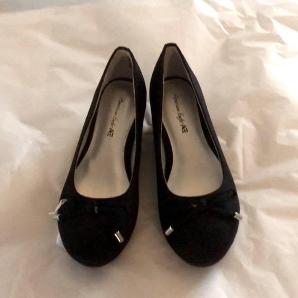 Shoes girls new size 11M black slip on American Eagle by Payless man made - Picture 4 of 6